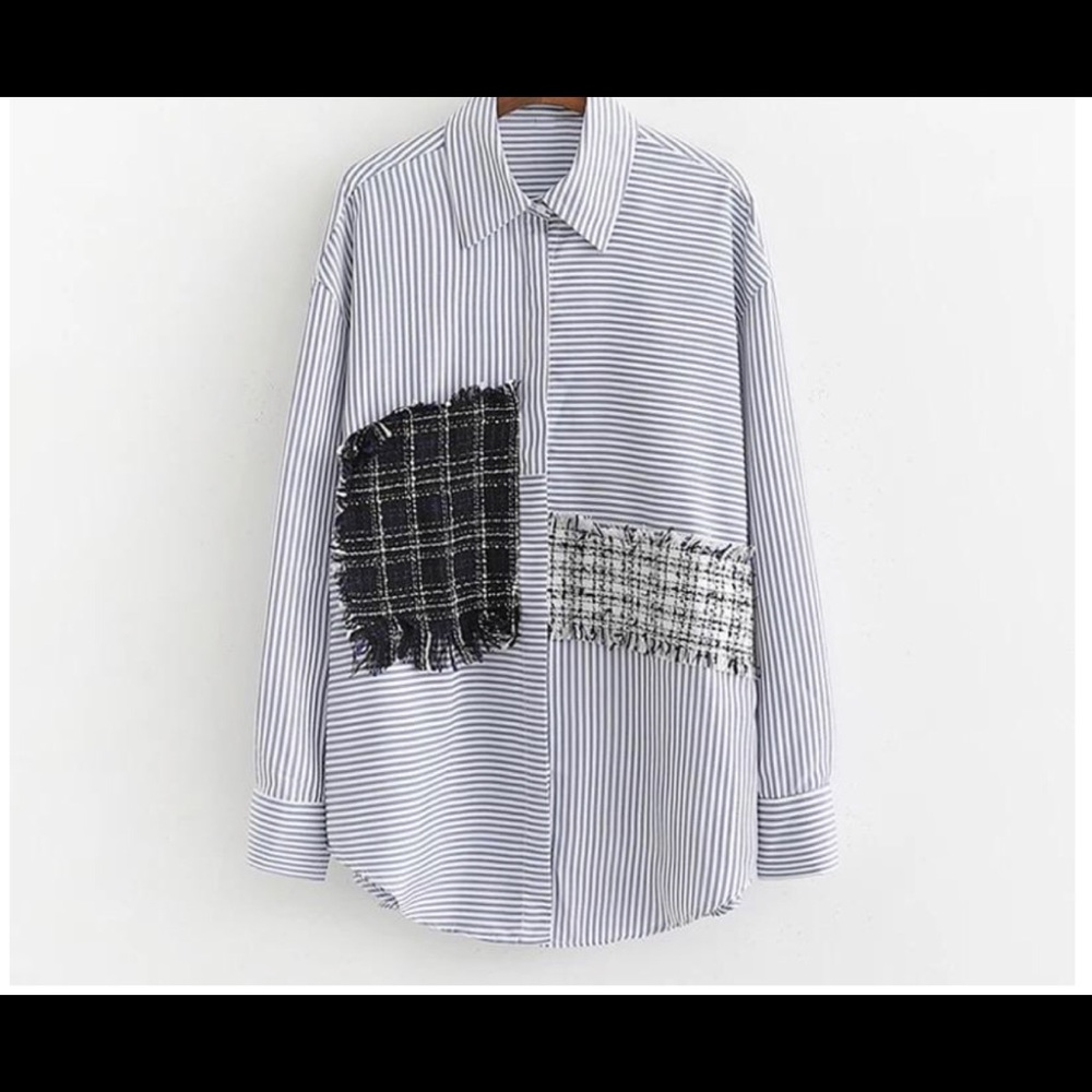 Patchwork Button Down - image 1